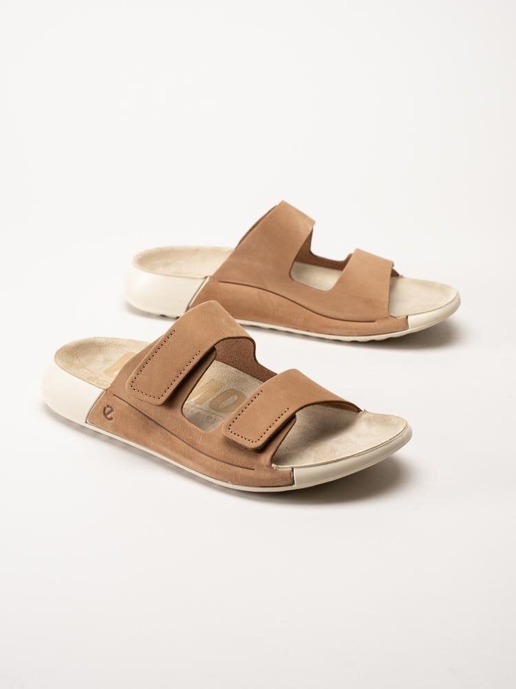 Ecco - Cozmo W - Ljusbruna slip in sandaler i oljad nubuck