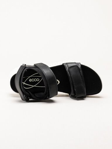 Ecco - Gruuv Sol Sandal - Svarta sportiga sandaler