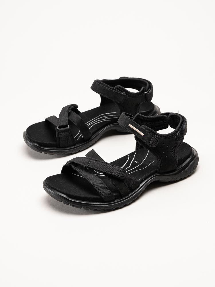 Ecco - Offroad Yucatan Slim Le - Svarta sportiga sandaler