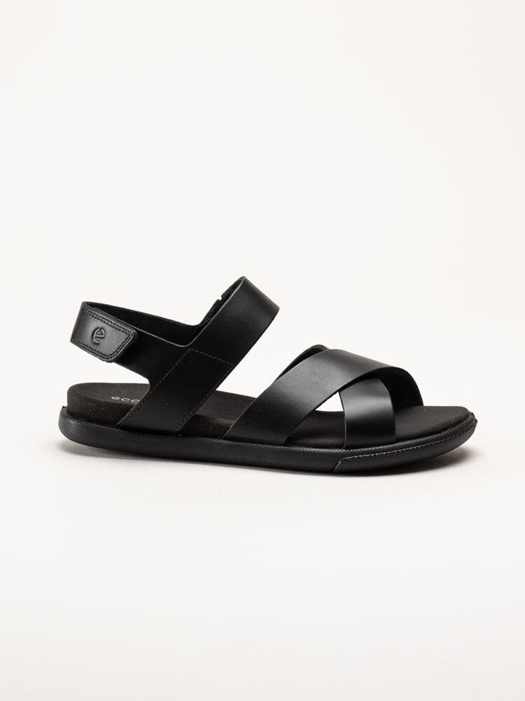 Ecco - Samara Sandal 4 straps - Svarta sandaler i skinn