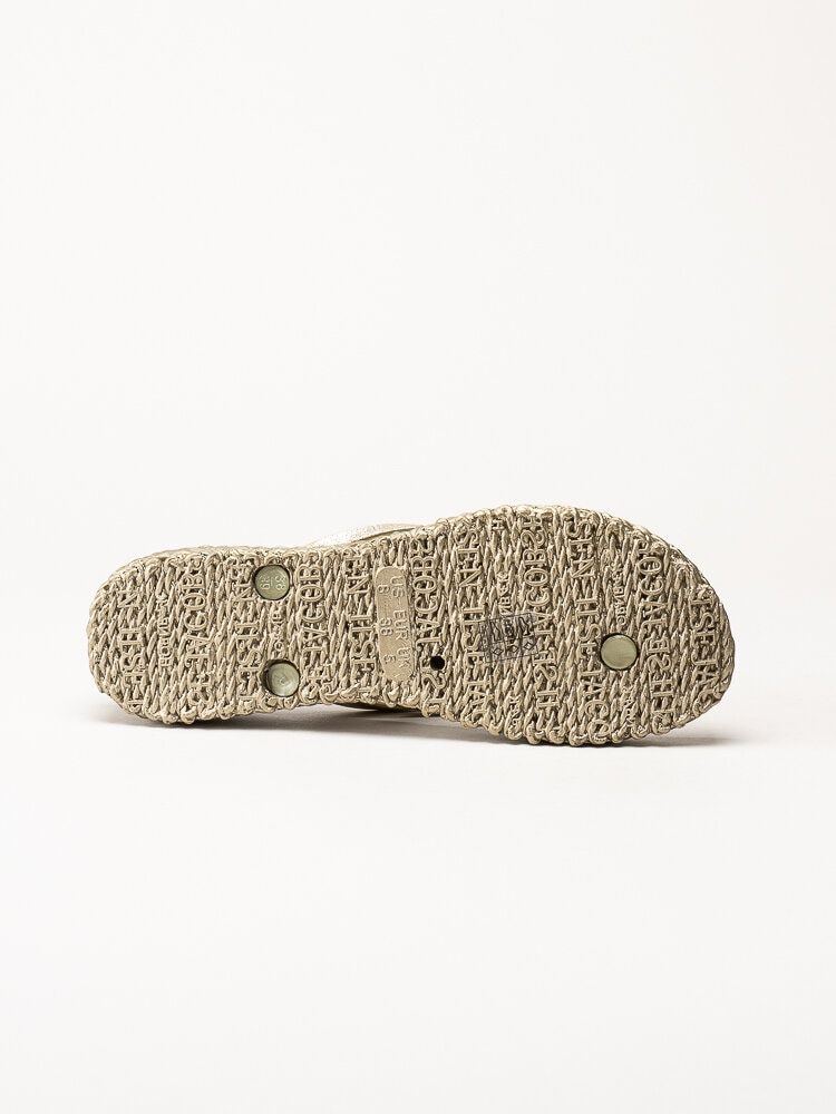 Ilse Jacobsen - Cheerful 13 - Guldfärgade flip flop med glitterremmar