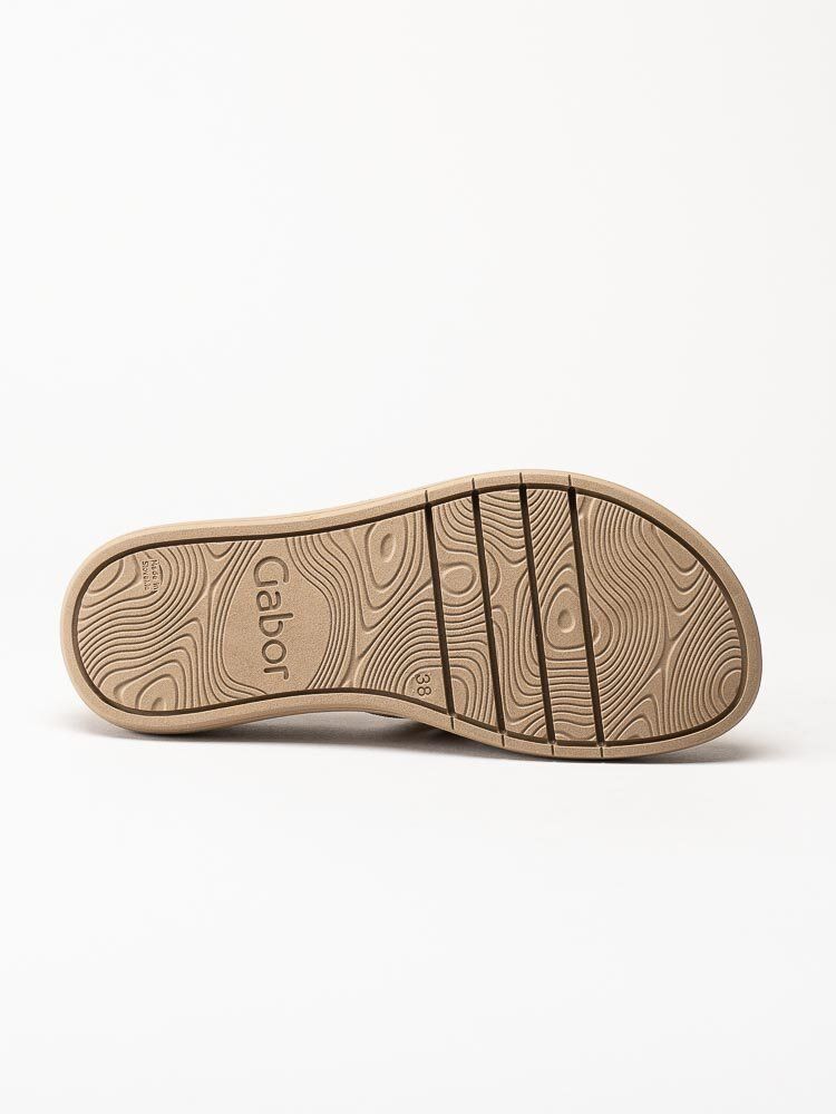 Gabor - Guldiga slip in sandaler med strass