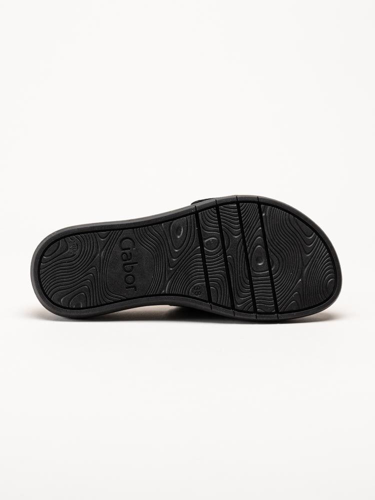 Gabor - Svarta slip in tofflor i mocka