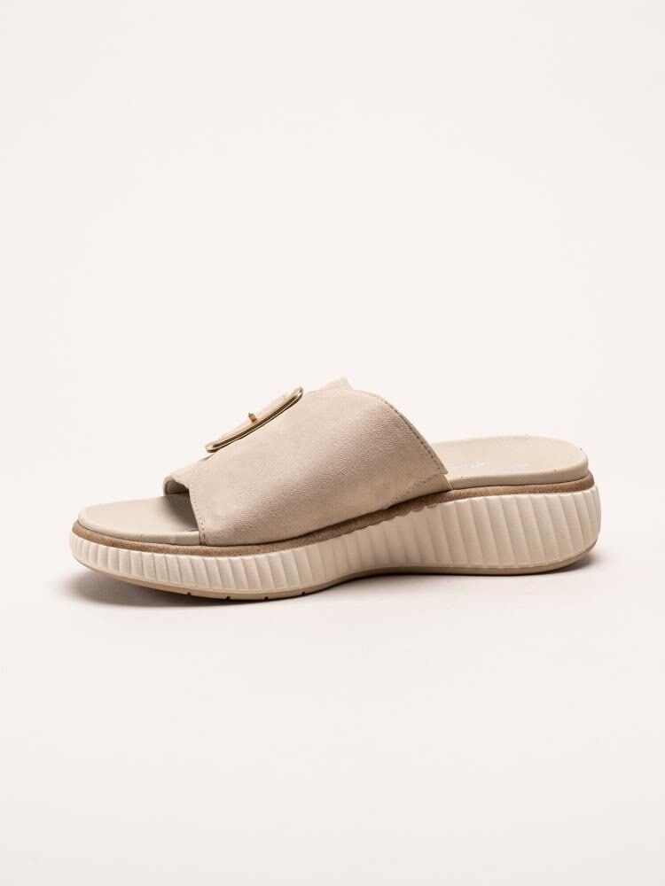 Jana - Beige slip in-tofflor