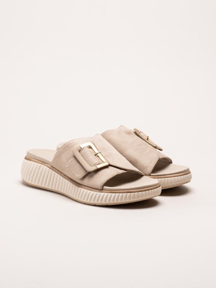 Jana - Beige slip in-tofflor