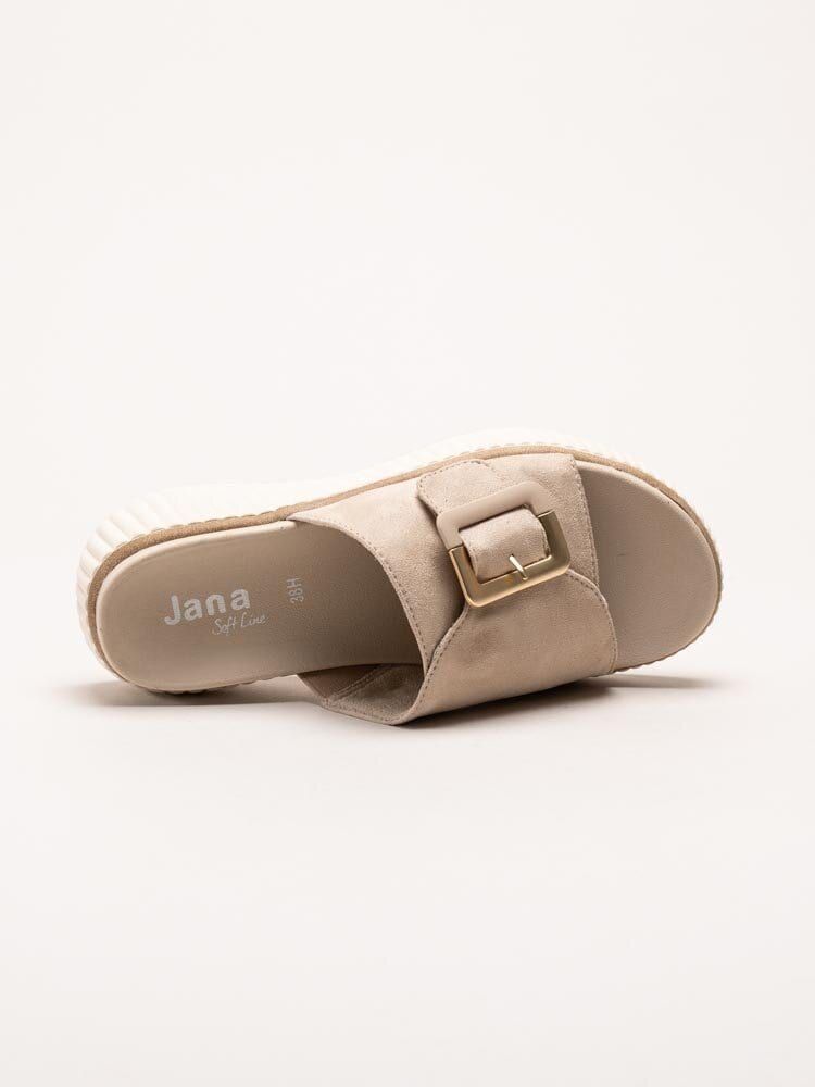 Jana - Beige slip in-tofflor