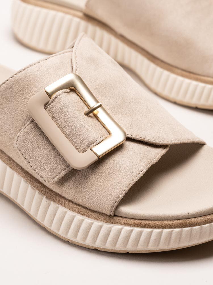 Jana - Beige slip in-tofflor