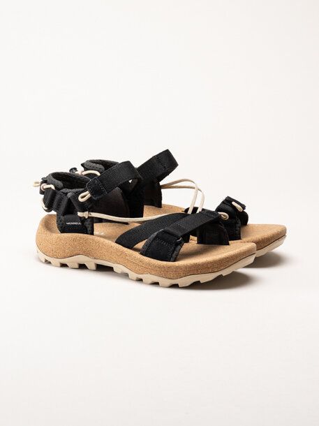 Merrell - SPEED FUSION WEB RMX - Svarta sportiga sandaler