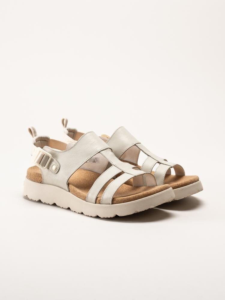 Merrell - FLEUR BACKSTRAP - Off White sandaler i skinn
