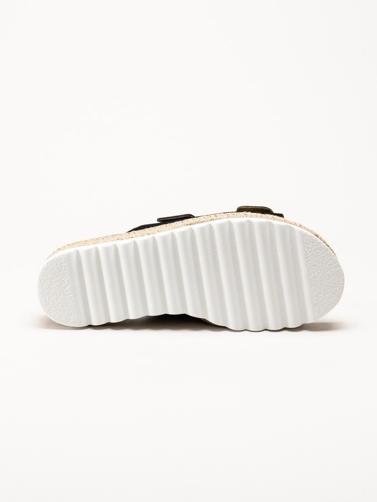 Sweeks - Sonja - Svarta slip in sandaler i mocka