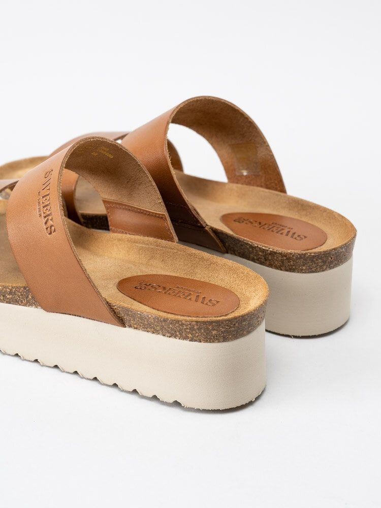 Sweeks - Hedda - Bruna slip in sandaler i skinn
