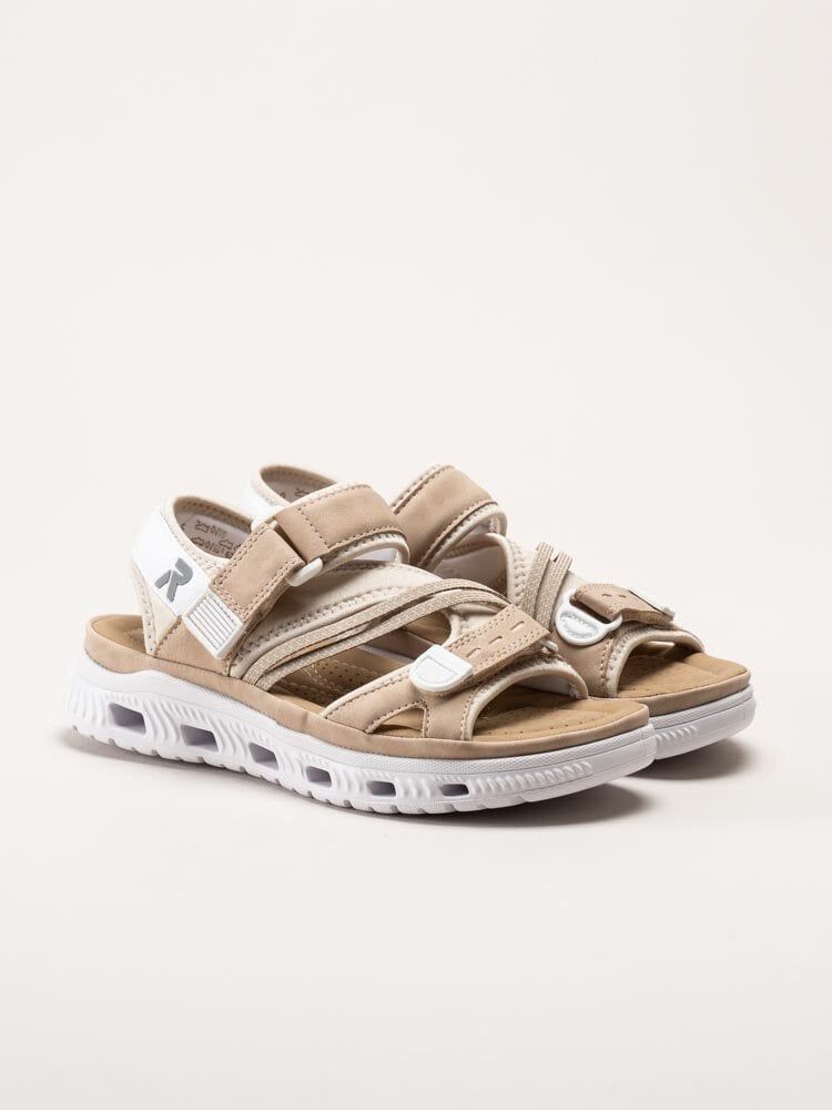 Rieker - Beige sportiga sandaler