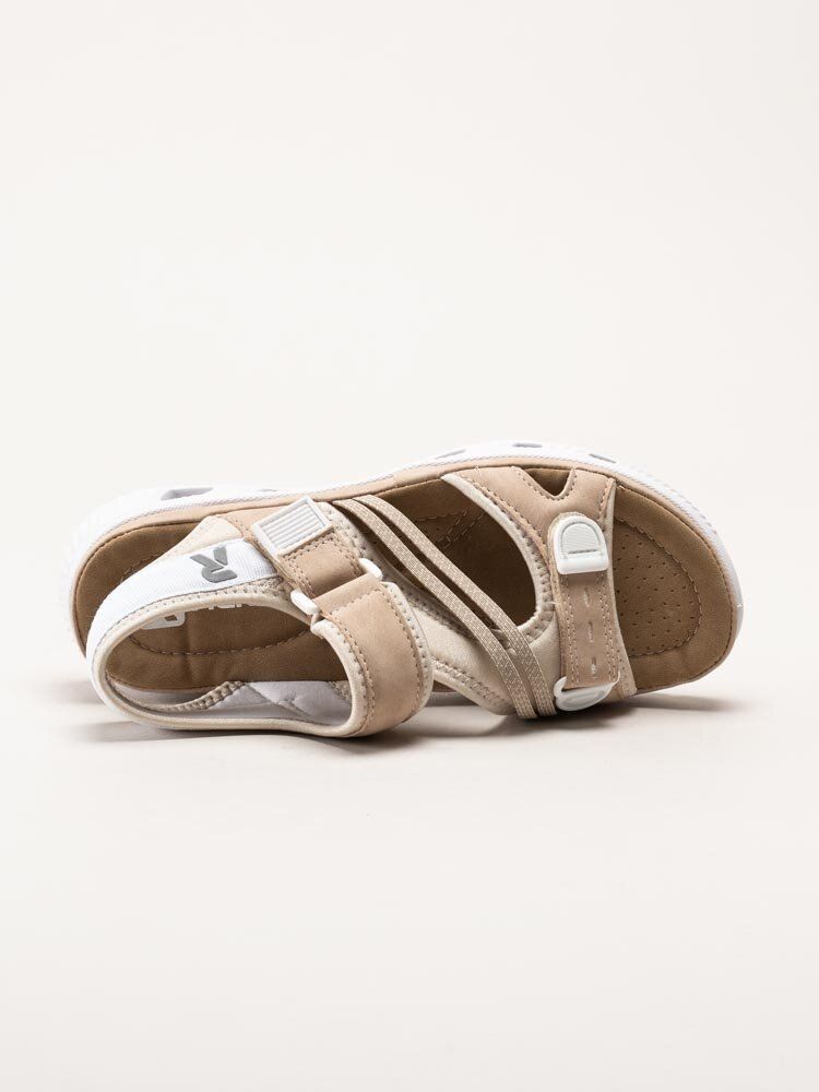Rieker - Beige sportiga sandaler