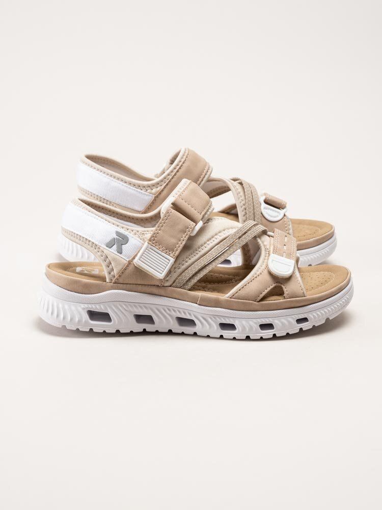 Rieker - Beige sportiga sandaler