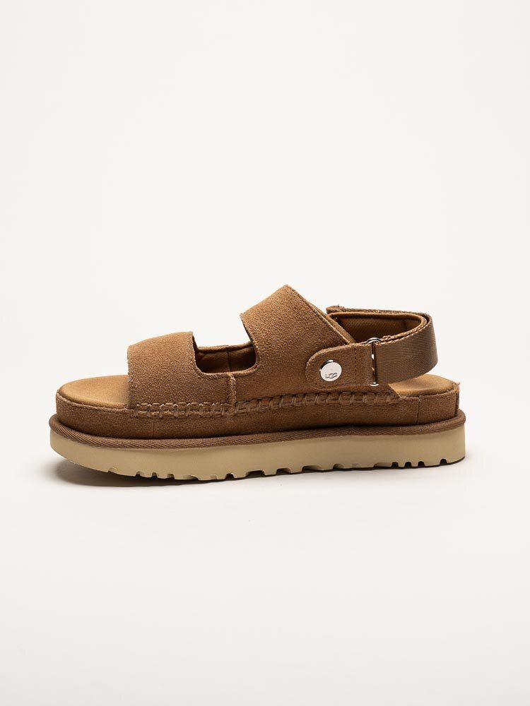UGG - W Goldenstar Glide - Bruna sandaler i mocka