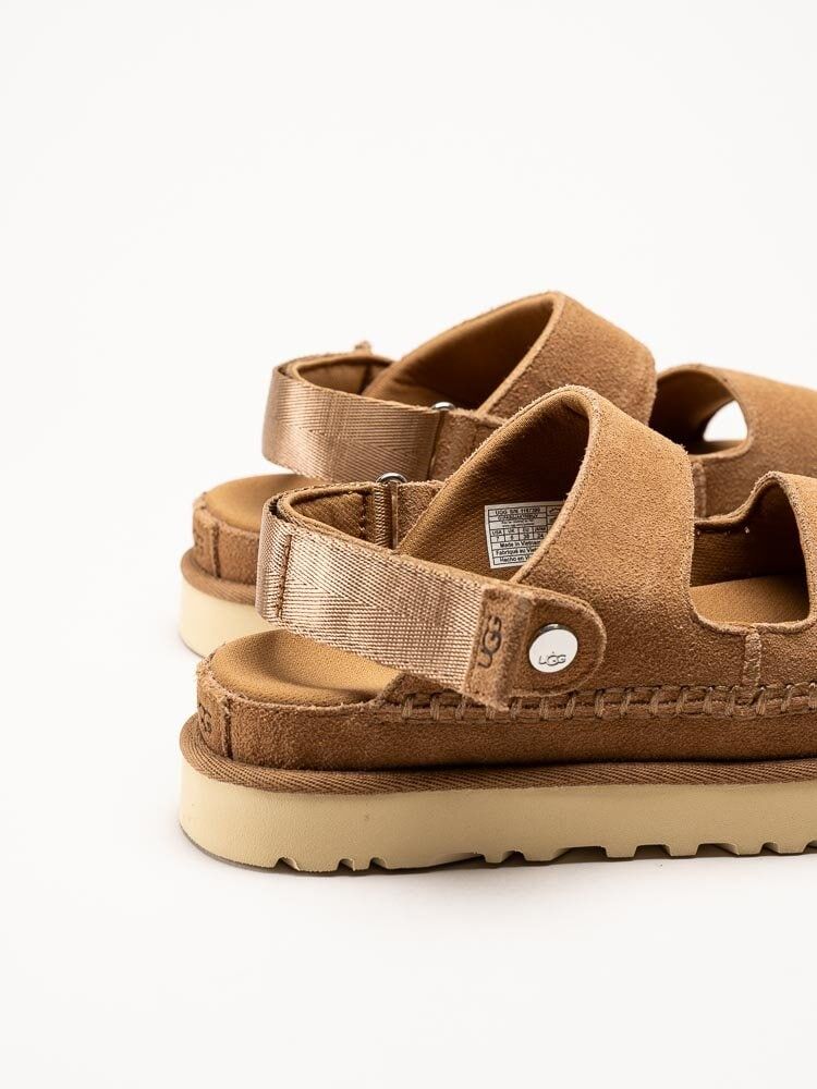 UGG - W Goldenstar Glide - Bruna sandaler i mocka