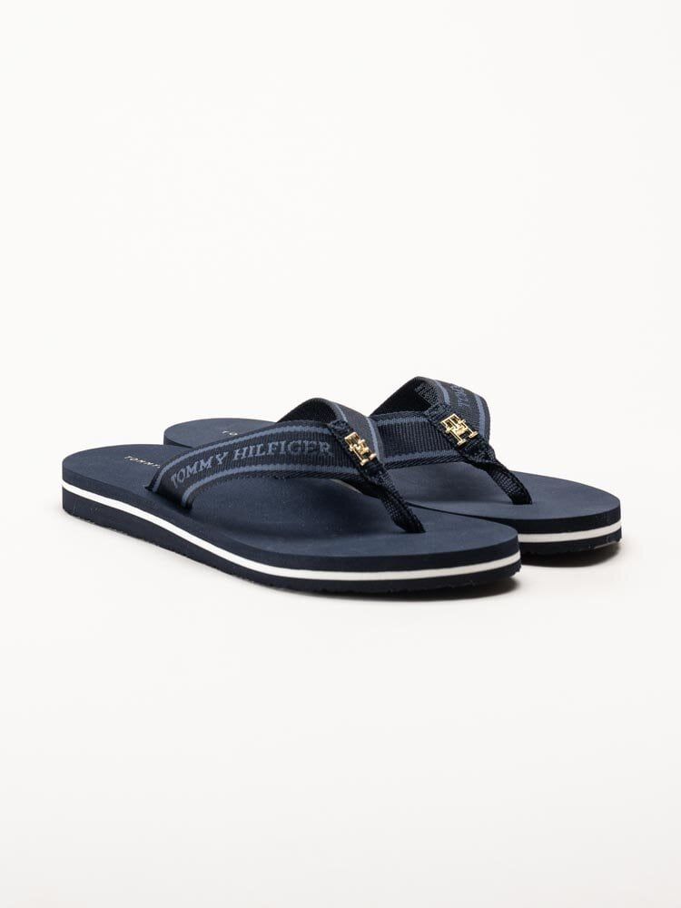 Tommy Hilfiger - Webbing Beach Sandal - Blå flip flops
