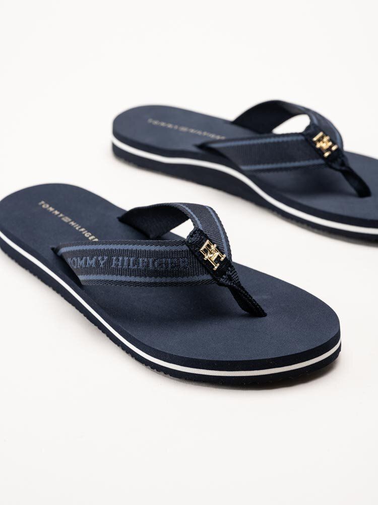 Tommy Hilfiger - Webbing Beach Sandal - Blå flip flops