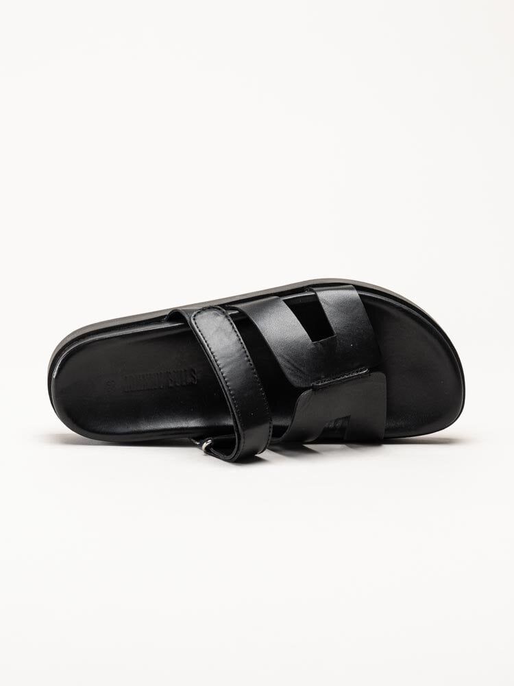 Johnny Bulls - Svarta slip in sandaler i skinn