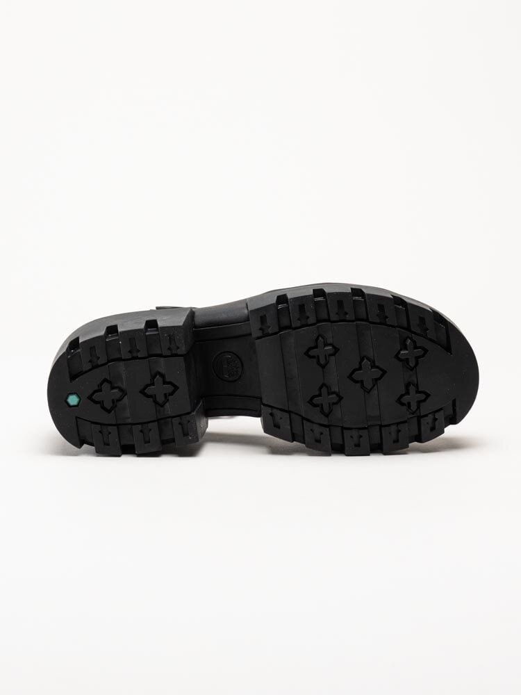Timberland - Everleigh - Svarta platåsandaler i skinn