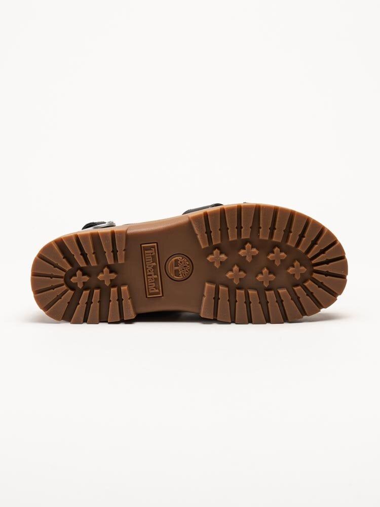 Timberland - Clairemont Way - Svarta remsandaler i skinn