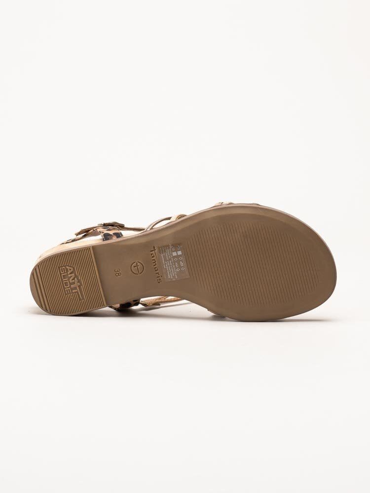 Tamaris - Beige sandaler med vackra remmar