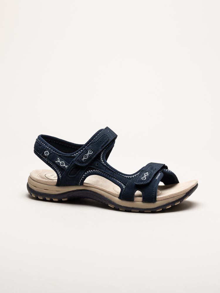 Axelda - Frisco - Blå sandaler i mocka och textil