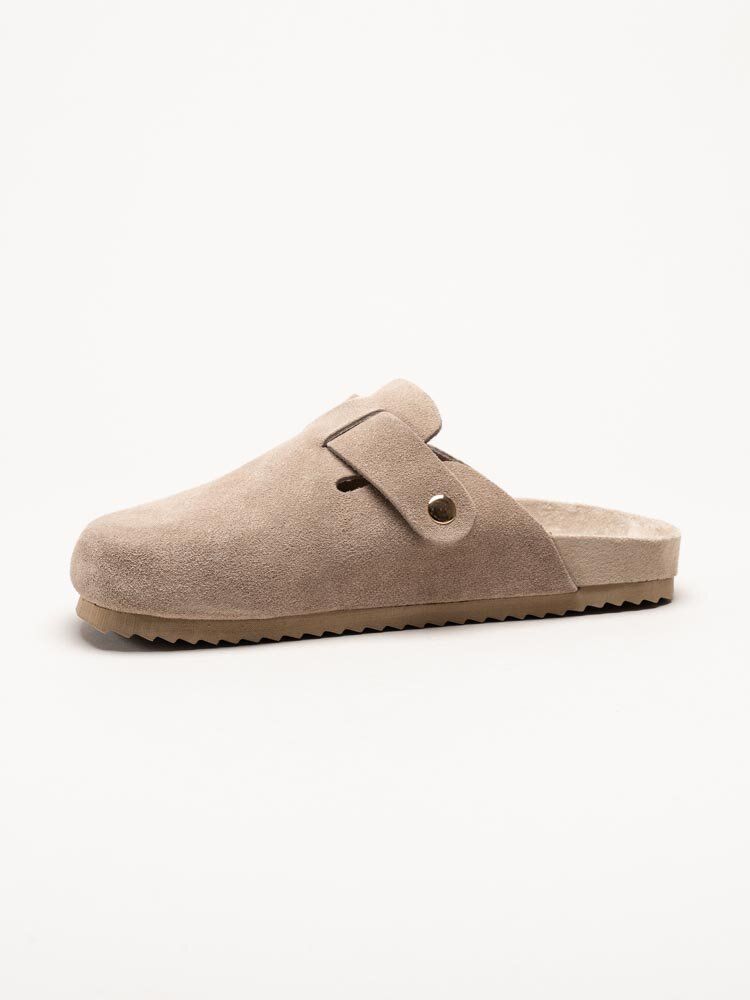 Colors of California - HC.BIO086-mud - Beige slip in tofflor i mocka