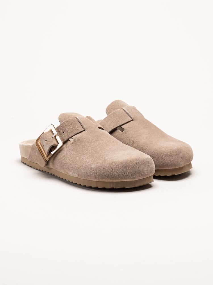 Colors of California - HC.BIO086-mud - Beige slip in tofflor i mocka