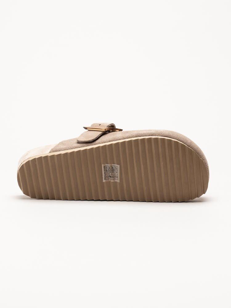 Colors of California - HC.BIO086-mud - Beige slip in tofflor i mocka