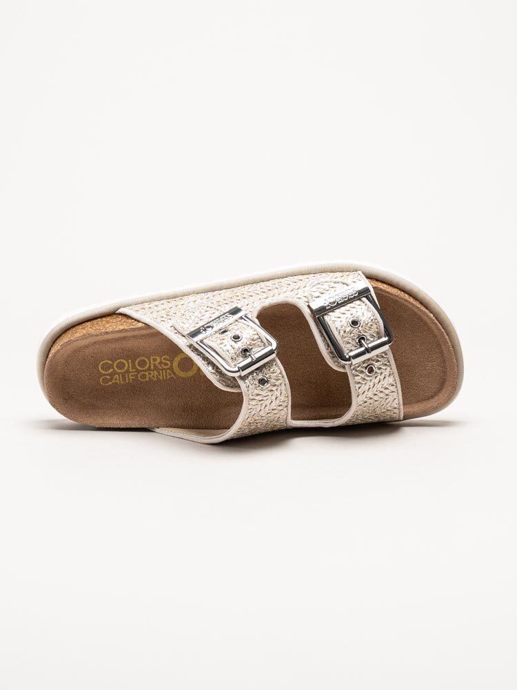 Colors of California - Silvriga Bio-sandaler i fin flätning