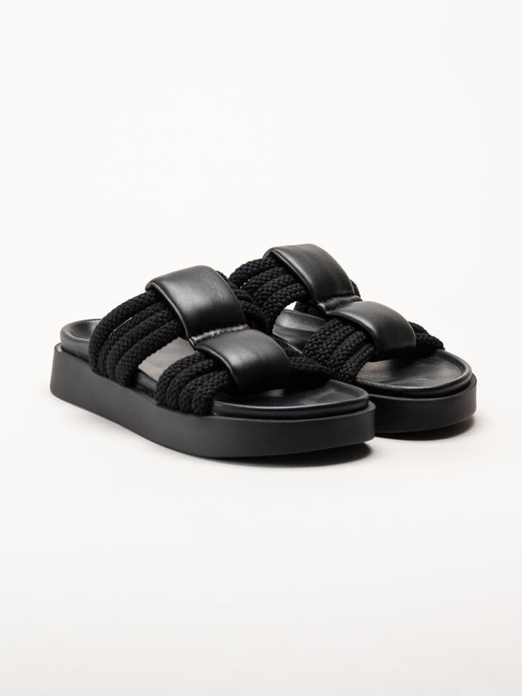 Inuikii - Cord Athena - Svarta slip in sandaler i skinn