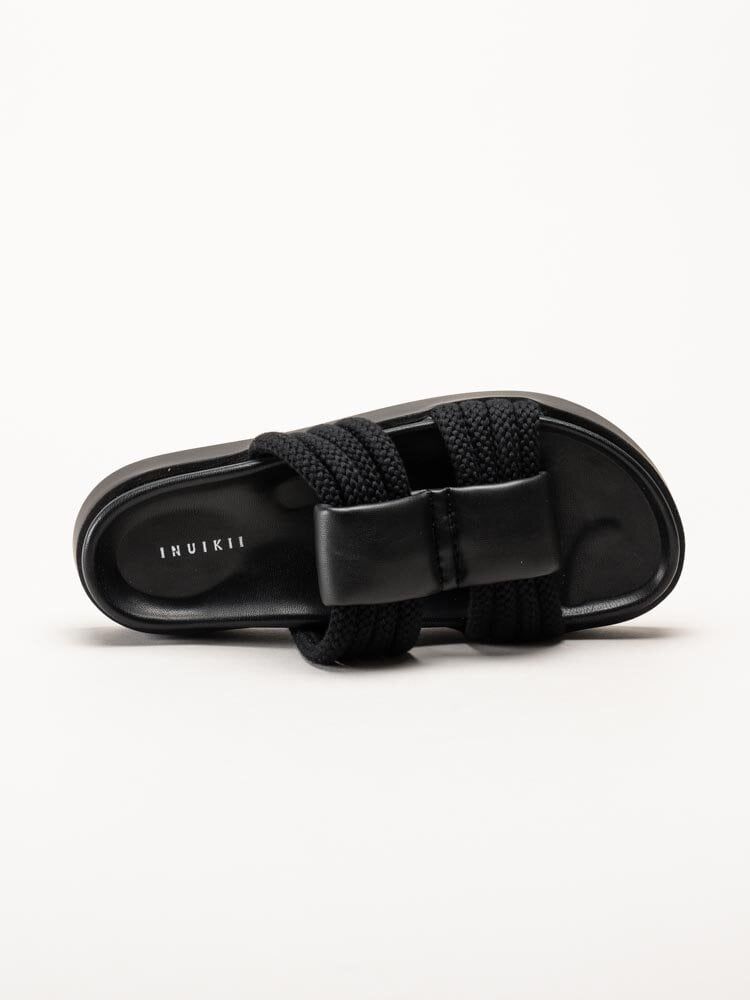 Inuikii - Cord Athena - Svarta slip in sandaler i skinn