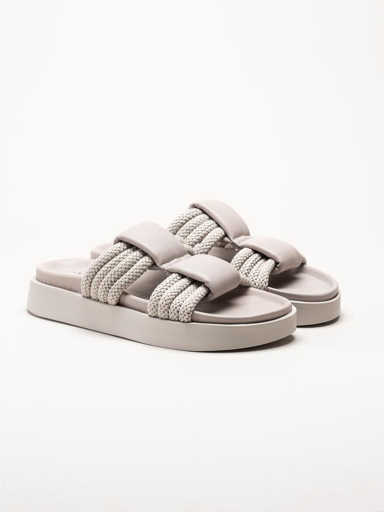 Inuikii - Cord Athena - Grå slip in sandaler i skinn