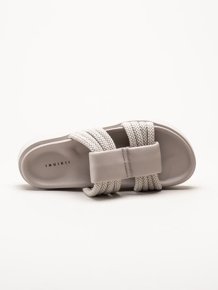 Inuikii - Cord Athena - Grå slip in sandaler i skinn
