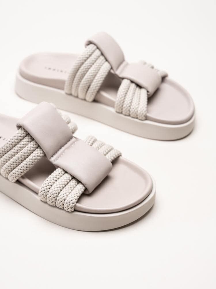 Inuikii - Cord Athena - Grå slip in sandaler i skinn