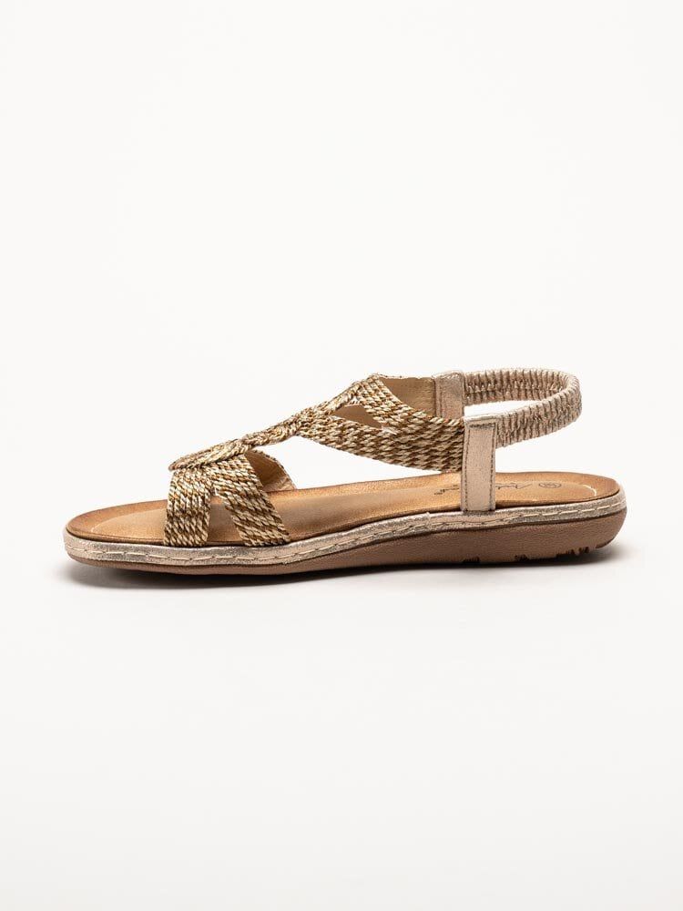 Andrea Conti - Guldiga t-sleif sandaler