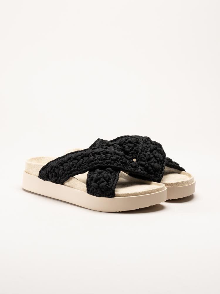 Exani - Leona - Svarta slip in tofflor