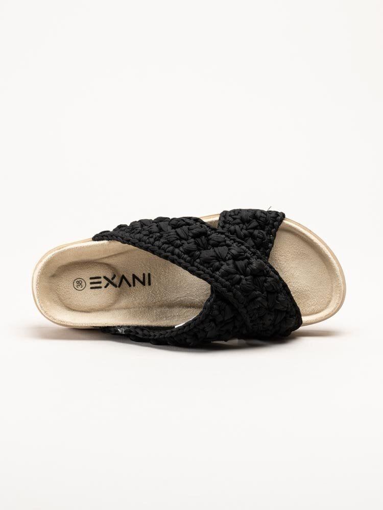 Exani - Leona - Svarta slip in tofflor