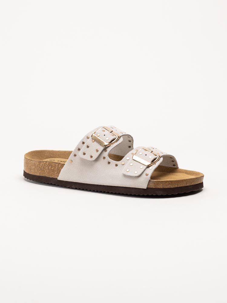 CpH Comfort - Beige slip in sandaler i mocka