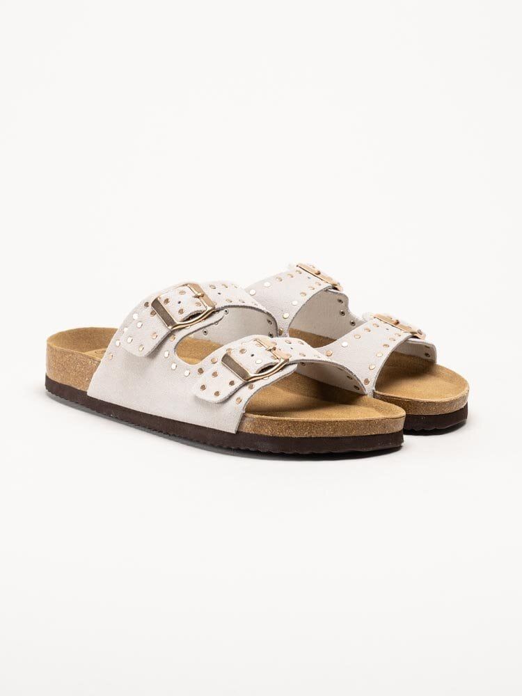 CpH Comfort - Beige slip in sandaler i mocka