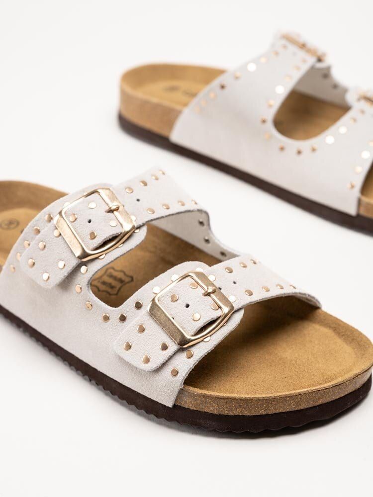 CpH Comfort - Beige slip in sandaler i mocka
