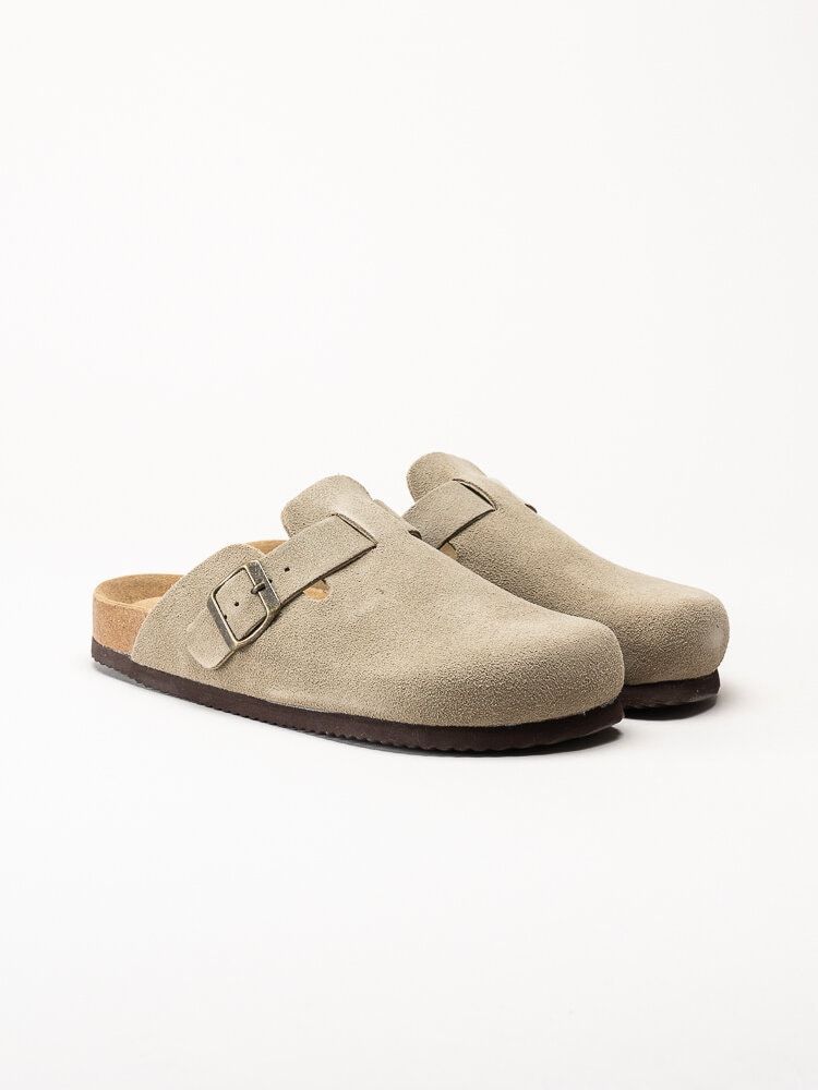 CpH Comfort - Bio Clog Suede - Beige slip in tofflor i mocka
