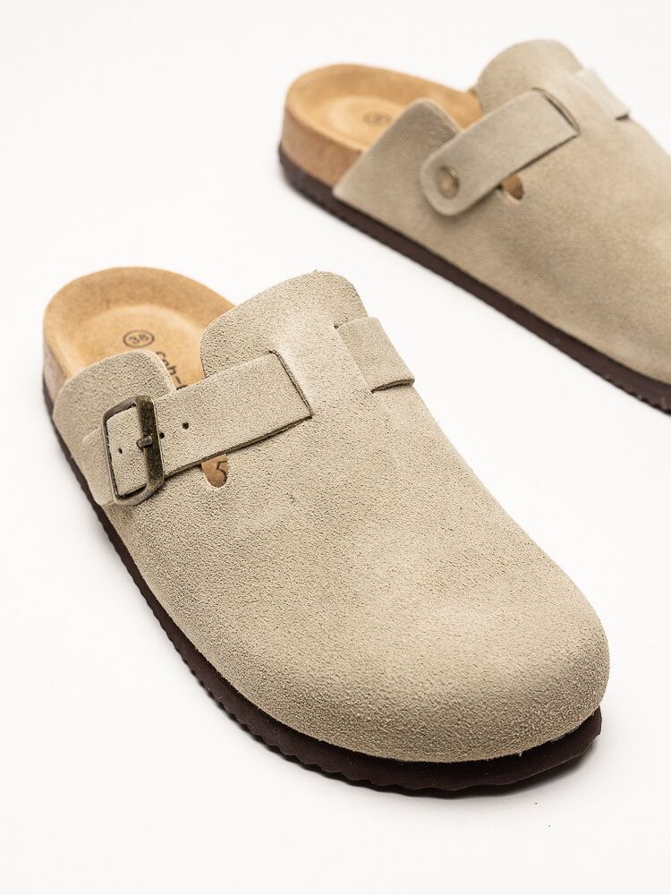CpH Comfort - Bio Clog Suede - Beige slip in tofflor i mocka