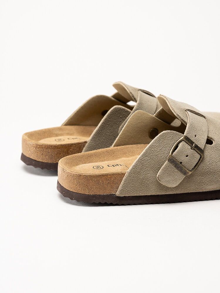 CpH Comfort - Bio Clog Suede - Beige slip in tofflor i mocka