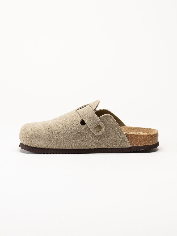 CpH Comfort - Bio Clog Suede - Beige slip in tofflor i mocka