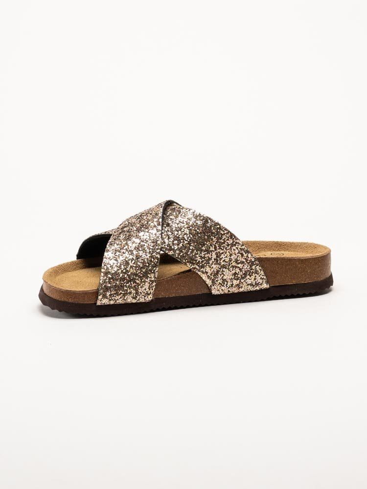 CpH Comfort - Guldglittriga slip in sandaler