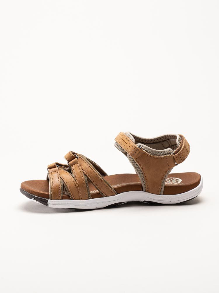 Green Comfort - Corsica W - Ljusbrun sandal i mjukt skinn