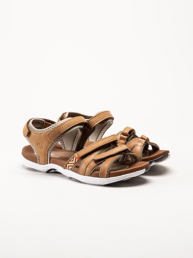 Green Comfort - Corsica W - Ljusbrun sandal i mjukt skinn
