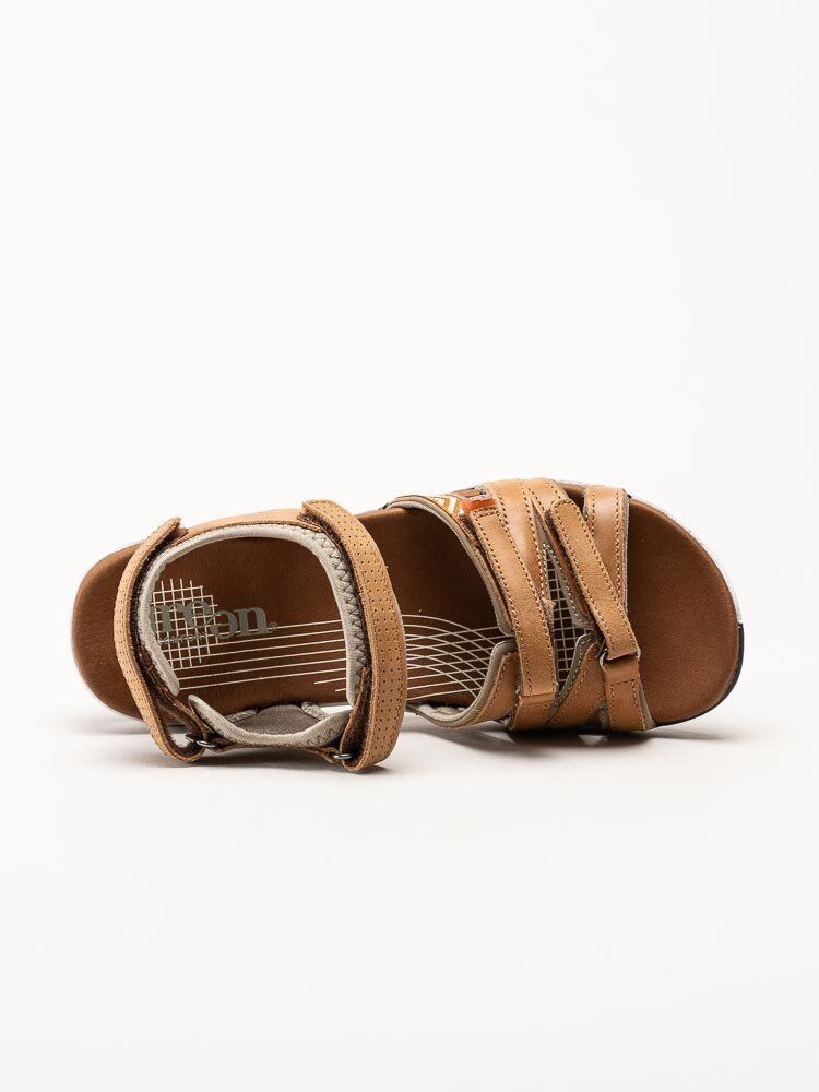 Green Comfort - Corsica W - Ljusbrun sandal i mjukt skinn
